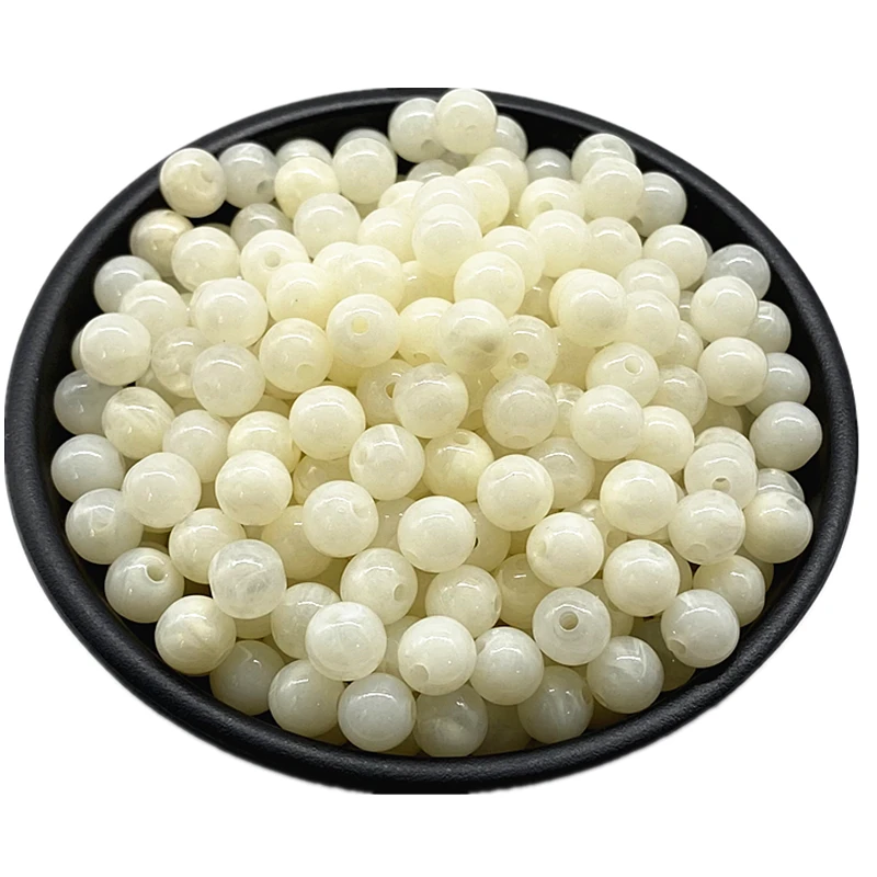 Colorful Acrylic Round Beads for Jewelry Making and DIY Accessories