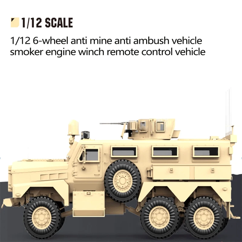 HG P602 1/12 2.4G 6WD For Cougar Mine Anti-Ambush Vehicle