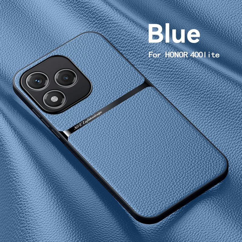 Luxury Leather Magnetic Phone Case - Shockproof Car Holder Cover