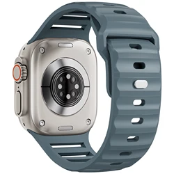 Premium Silicone Sport Strap for Smartwatch - Durable and Comfortable Bracelet Accessory (Ocean Blue)
