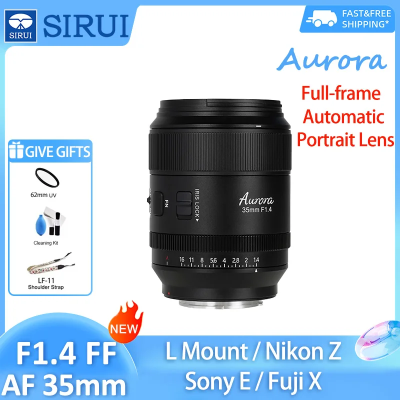 Sirui 35mm F1.4 Aurora Full Frame Auto Focus Prime Lens for Sony E