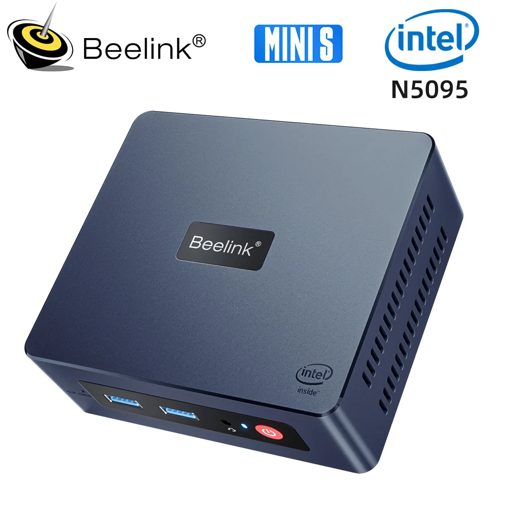 

2022 Beelink Min S Mini PC Intel 11th Gen Jasper Lake N5095 DDR4 8GB 256GB 128GB SSD Wifi BT 1000M LAN Desktop