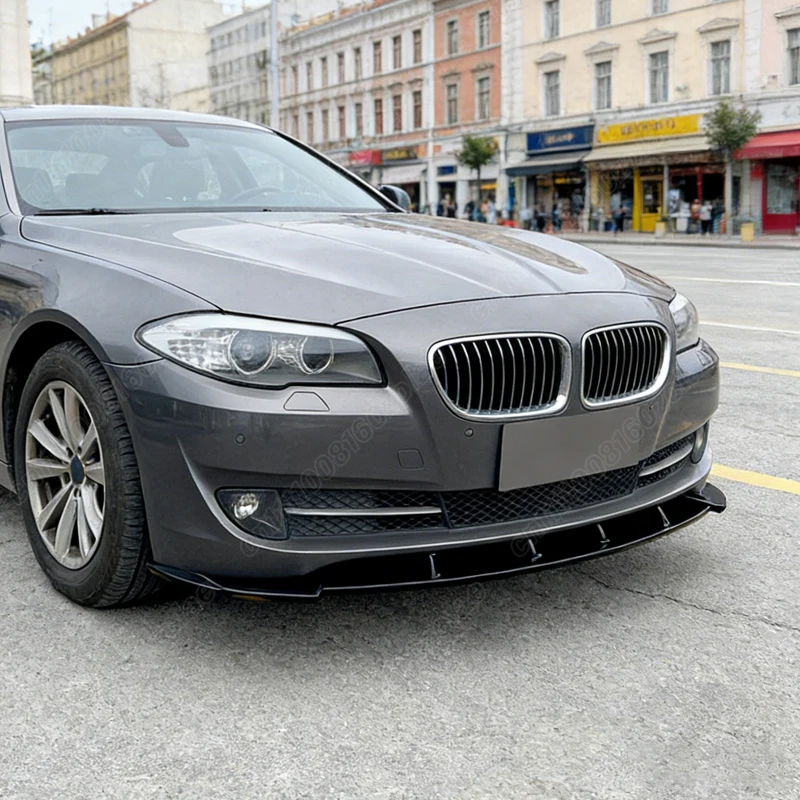 BMW 5 시리즈 F10 2010 2011 2012 2013 자동차 MP 스타일 프론트 범퍼 립 스포츠 레이싱 3PCS 프론트 립 바디 개조 키트