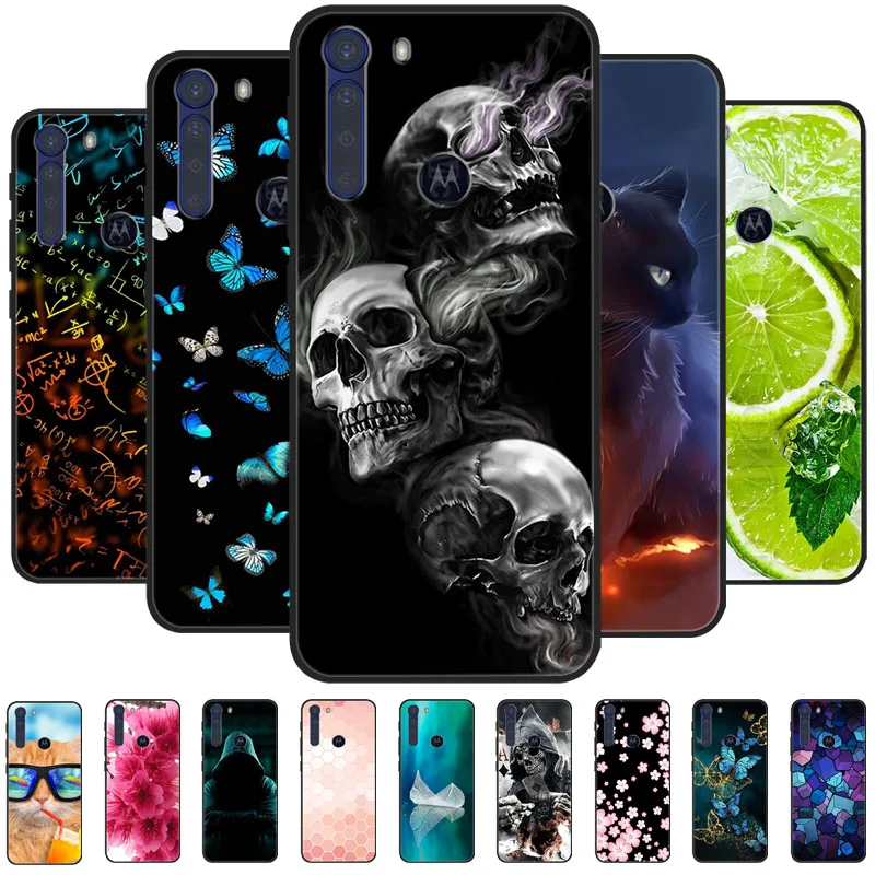 Cute Black Soft Silicone TPU Case - Painted Design