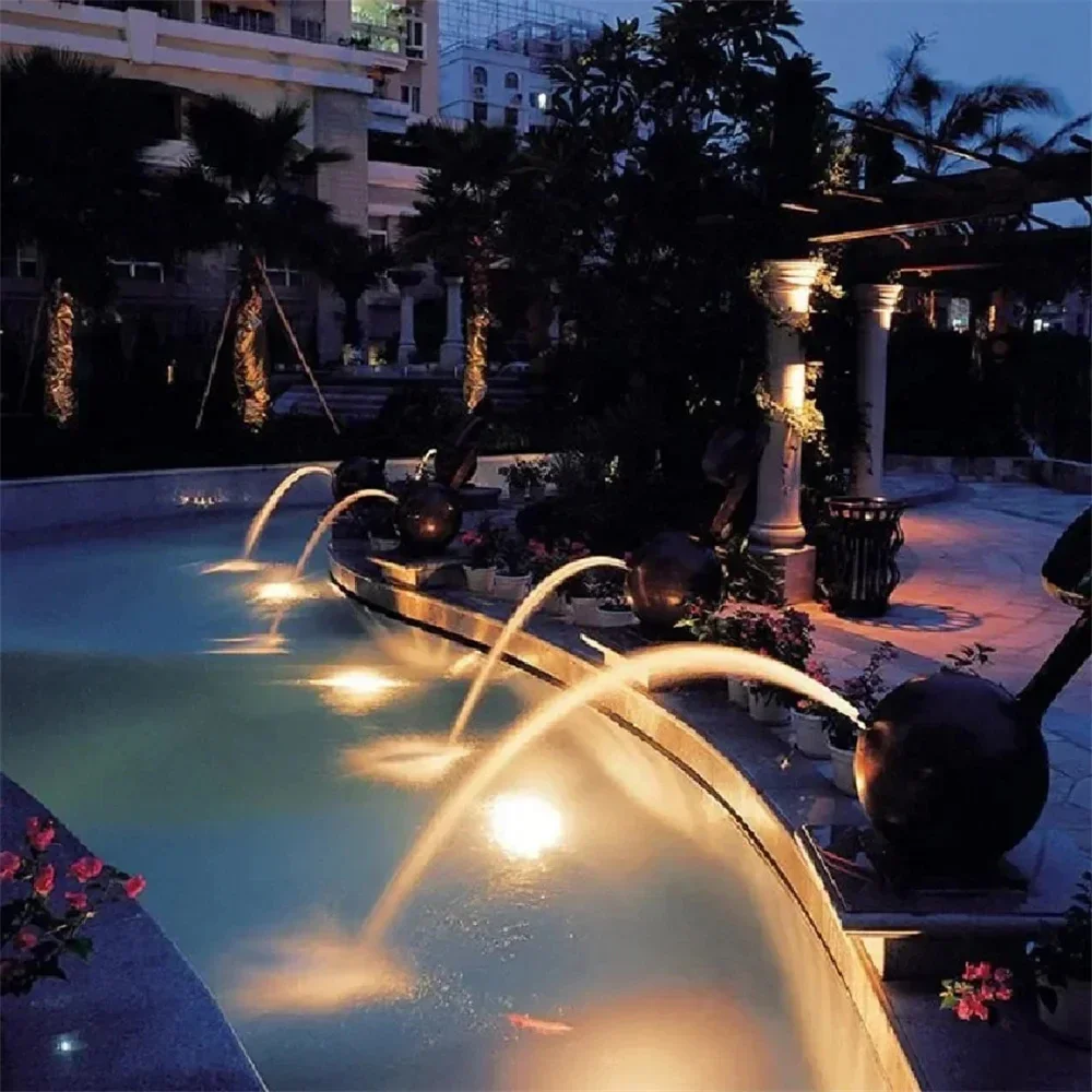 DC12V RGB LED Pool Light IP68 Waterproof 12W Underwater Brilliance for Outdoor/Indoor Fountain Landscape Piscina Spotlight