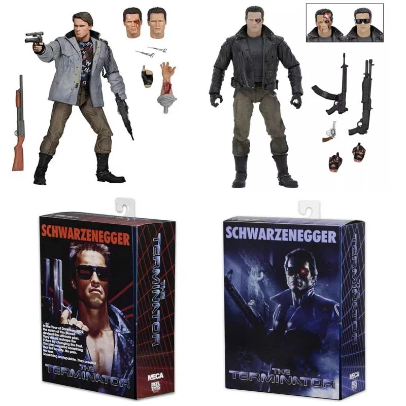 Neca Terminator 2 Ultimate T-800 Ration Day Alexander Schwarzenegger Action Figure The Terminator Figure Model Toy Regalo Di Compleanno