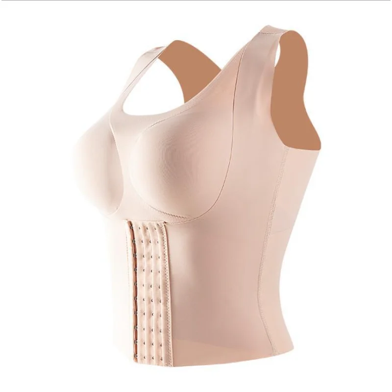 

Women's Corset Shapewear Women's Abdomen Control Push-up Bra Corset Shaper No Mark Shoulder Strap Waist Guard Tighten Tummy