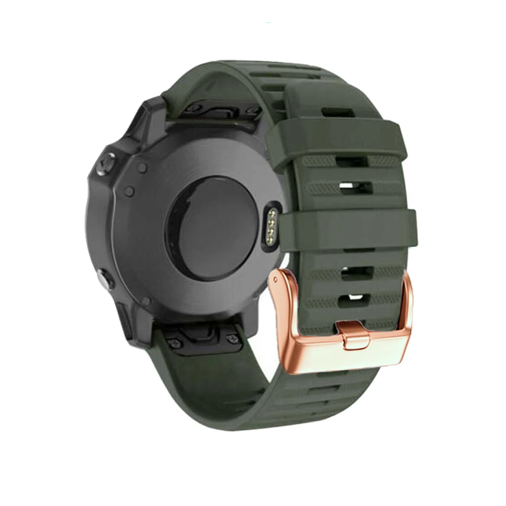26/20/22mm Silicone Quick Release Watch Strap for Garmin Fenix 5 5S 6 6S pro 935 3 HR MK1 Watch Easyfit Wrist Band Strap Watch 