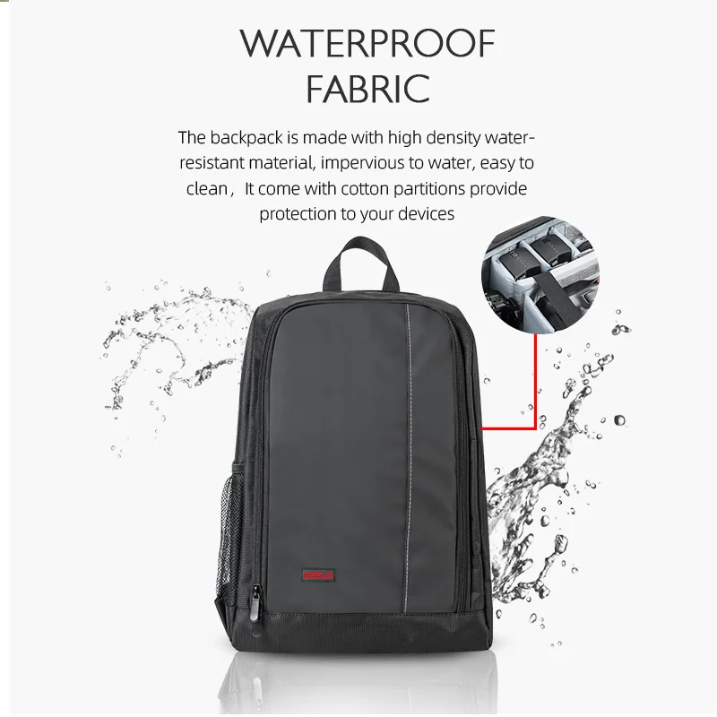 Ouverture du sac à dos STARTRC pour DJI Mavic 3 Pro, montrant l'intérieur organisé pour ranger et protéger vos drones.