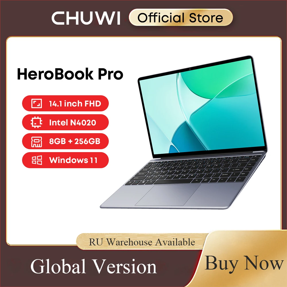 CHUWI HeroBook Pro - Ordinateur Portable 14,1 - Intel Celeron