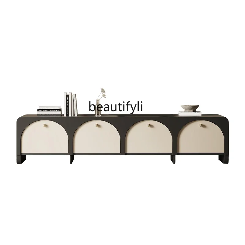 

Cool Style Retro Creative New TV Cabinet Living Room Home Cream Style Curio Cabinet