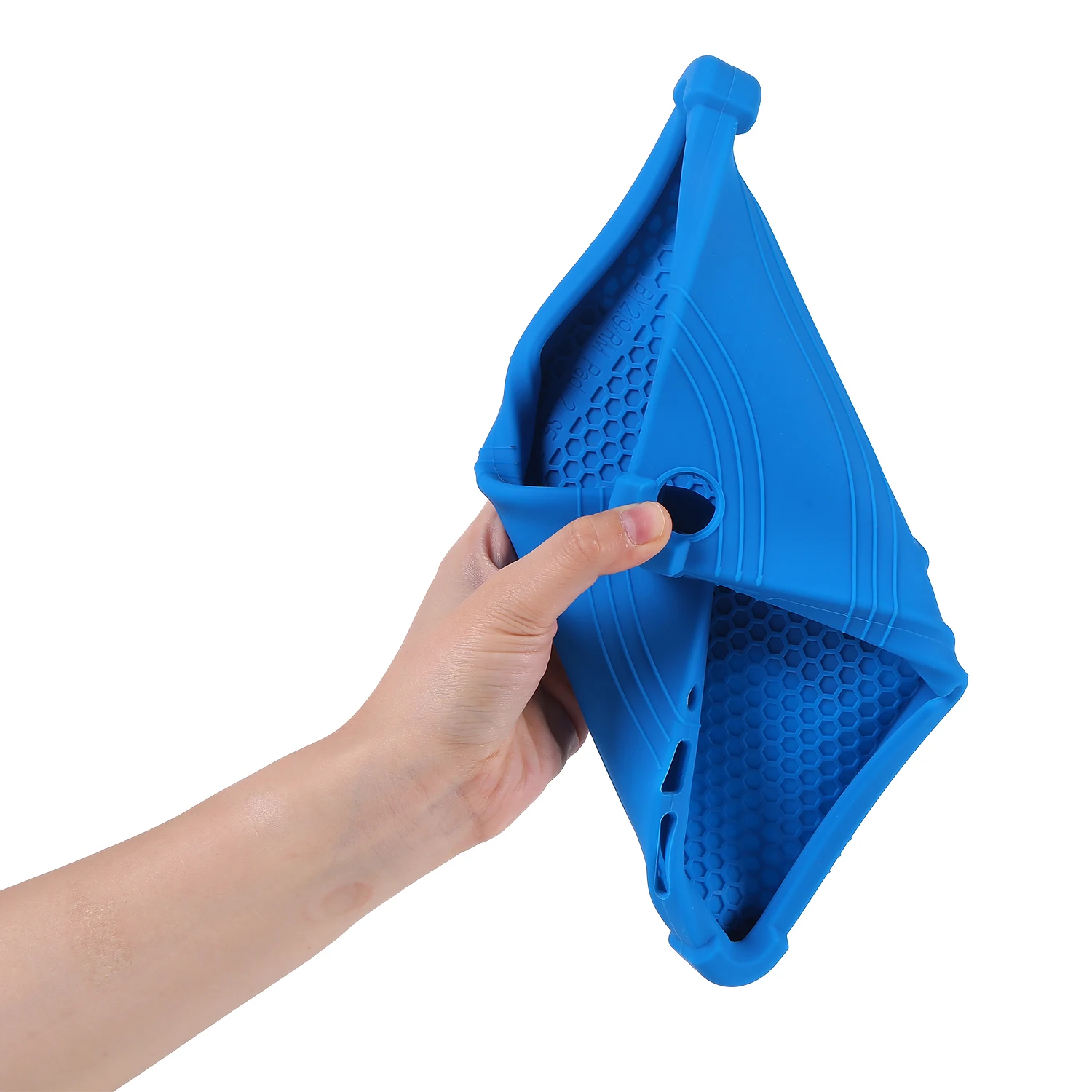 Enhanced Shockproof Silicon Tablet Cover with Kickstand and Airbag Protection - 9.7 inch