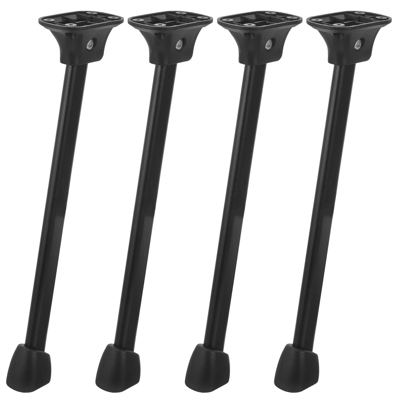 

4 Pcs Folding Table Legs Hair Barrettes Foldable Desk Adjustable Iron Metal Travel Coffee