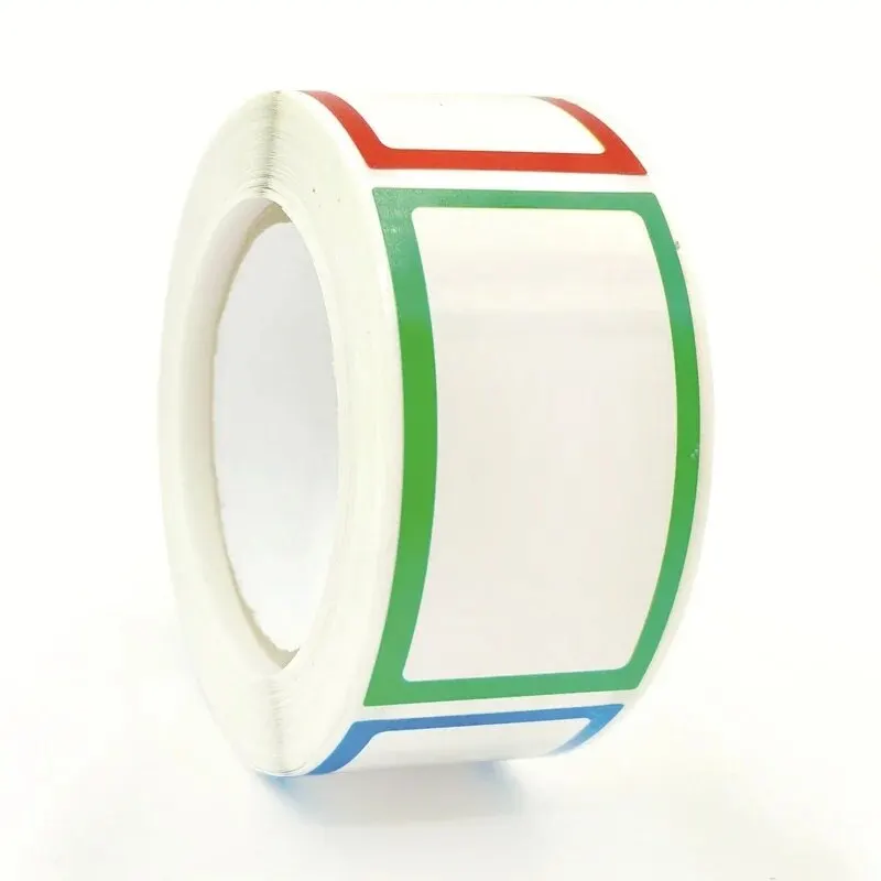 250Pcs Waterproof Blank Self Adhesive Assorted Label Stickers Removable Label Stickers Name Tag File Office School Home Supplies