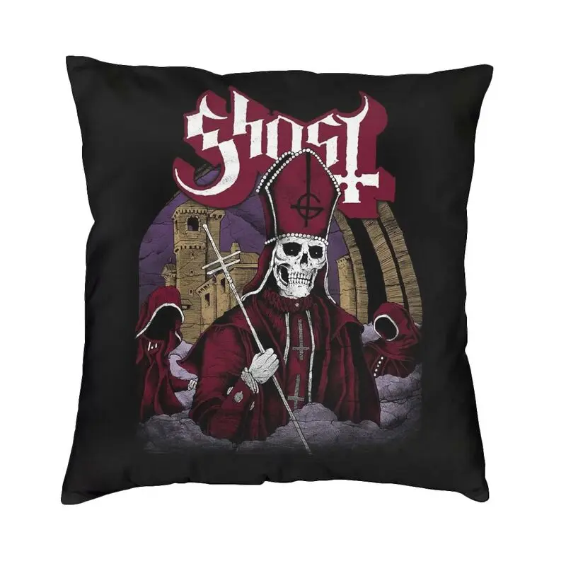 

Impera Maestro Ghost Heavy Metal Rock Band Cushion Cover 40x40cm Home Decorative Printing Throw Pillow for Car Double-sided