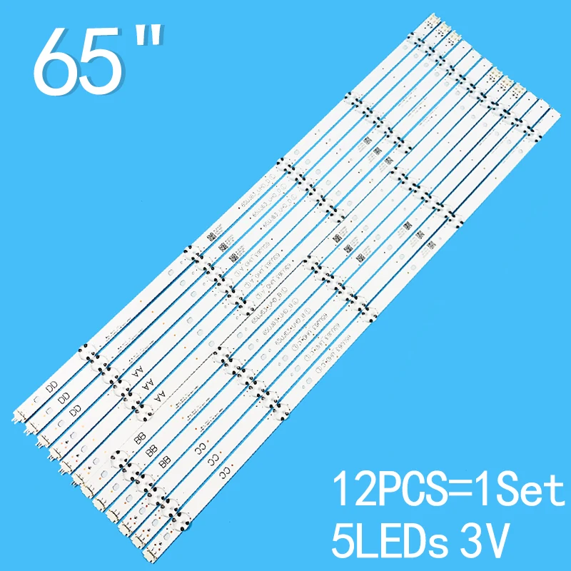 LED Strip For 65UJ630V 65UJ6300 65UJ63 65UJ630Y 65UJ634V 65UJ5500 65UK6100 Innotek 17Y 65inch_A SSC _UHD_A B C D