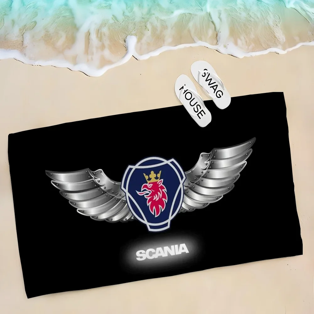 1pc Scanias Truck Car Towel Children's Beach Towel Summer Swimming Shower Towel Bathroom Supplies 4