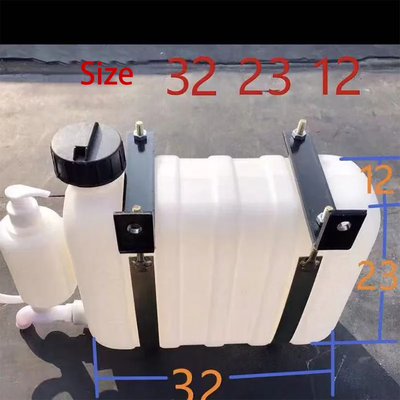 9L Truck Mounted Hand Washing Water Tank With Faucet Water Storage Tank Horizontal Rectangular Storage Bucket With Bracket