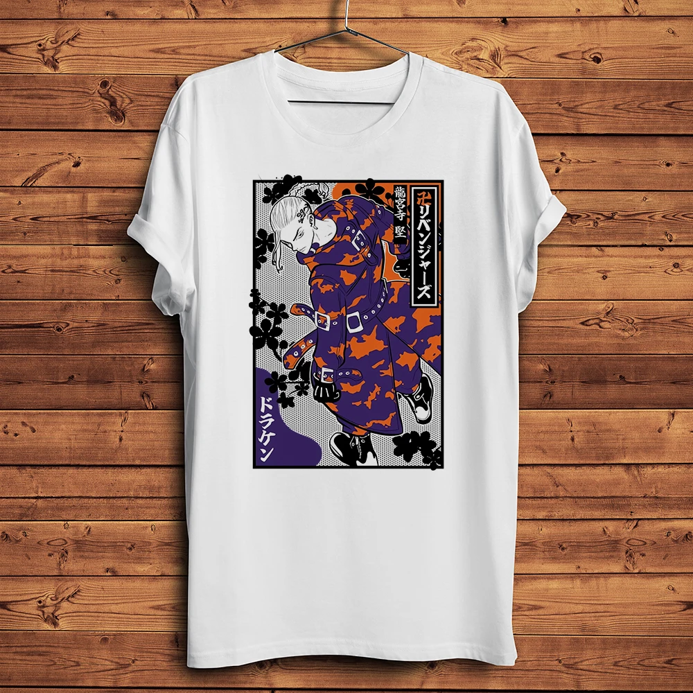 Manga Tokyo Revengers Draken Funny Anime Tshirt Uomo Homme Daily Casual Manica Corta T Shirt Unisex Traspirante Stampa Tee