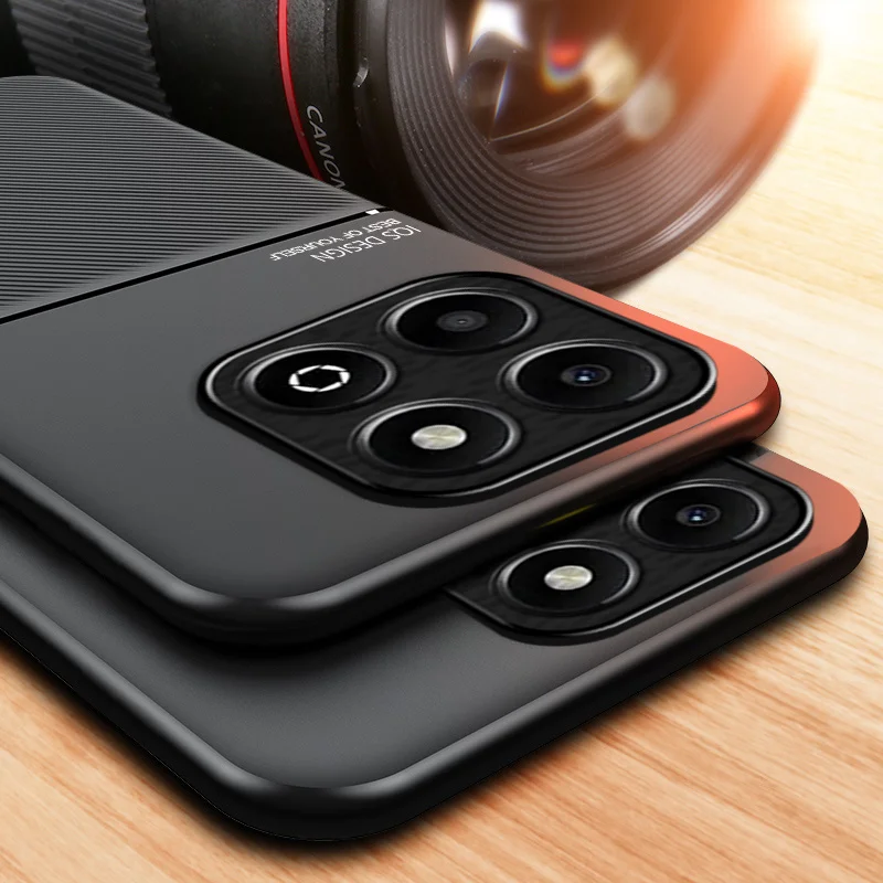 Luxury Magnetic Car Holder Leather Phone Case - Elegant Protective Cover