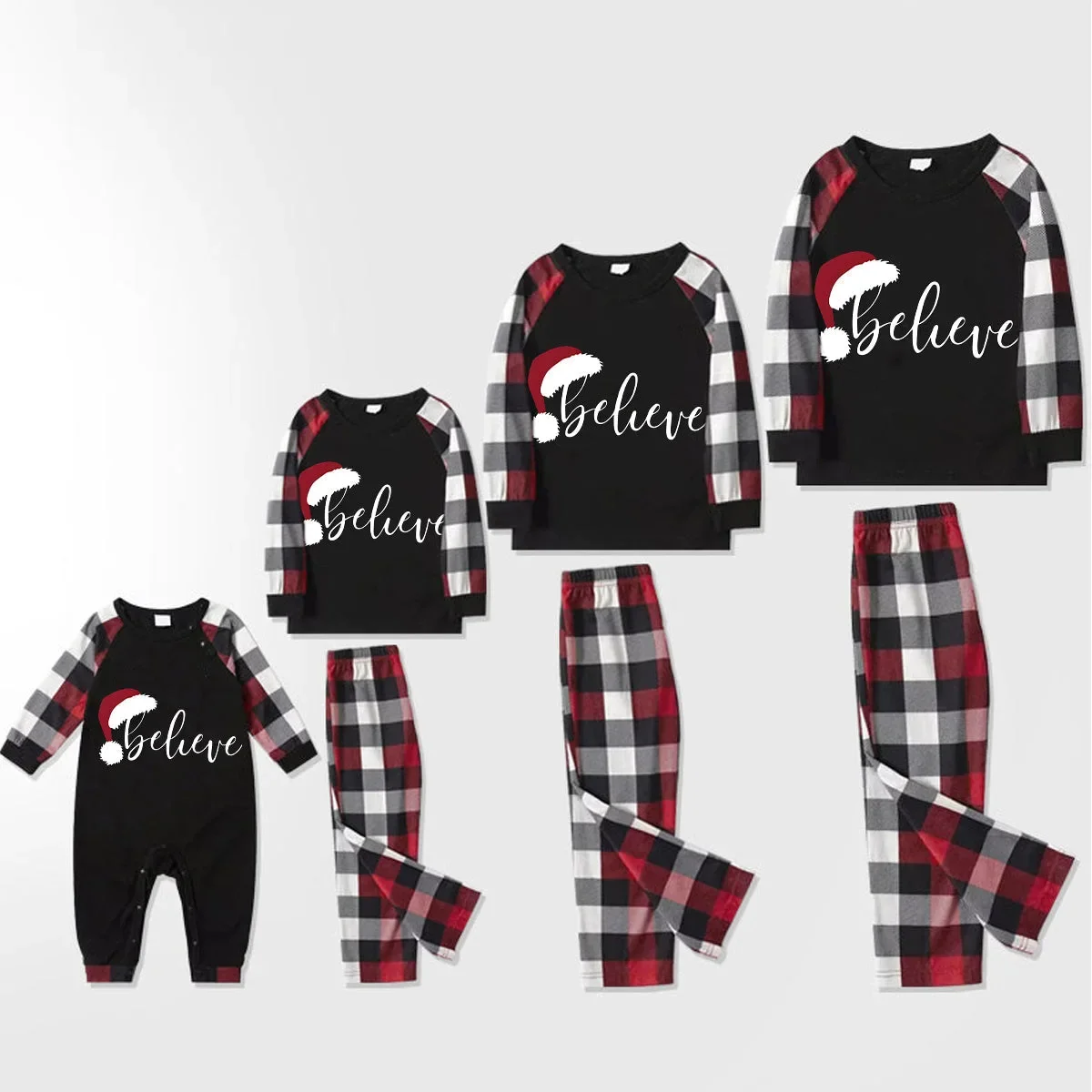 thumbnail image 1 of Conjunto de pijama con estampado de alce de dibujos animados, ropa de dormir suave, regalo de Navidad, para la familia, para mujeres, hombres, niños y niñas, conjuntos con apariencia navideña, 1 of 5