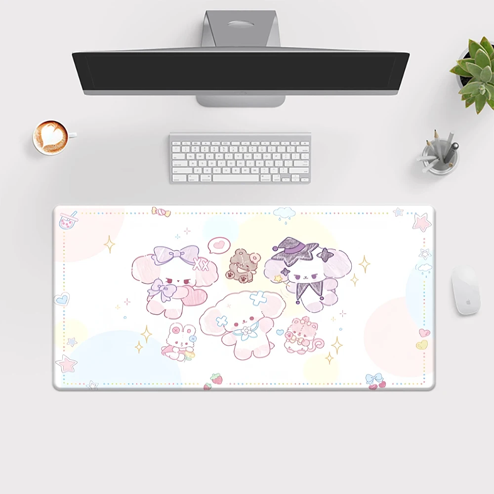 Sanrio Kuromi Melody Hello Kitty Mouse Pad Keyboard Gaming Accessories Mouse Mats Game Office Computer PC Gamer Laptop Desk Mat