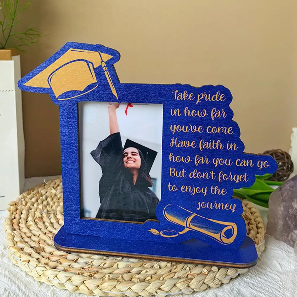 Wood Photo Frame 1 Set DIY Graduation Picture Frame For Desktop