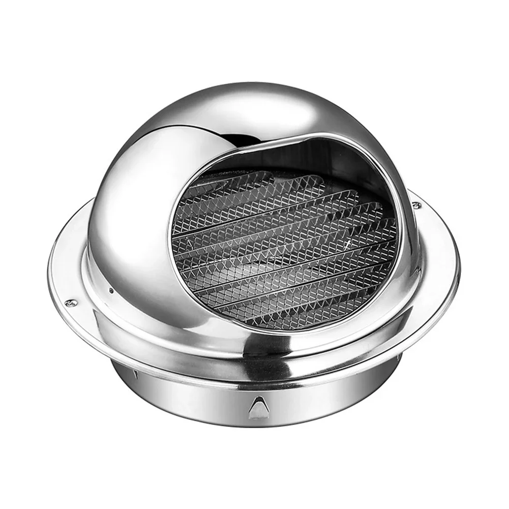 Wall Ceiling Air Vent Ducting Ventilation Exhaust Grille Cover Waterproof Outlet Heating Cooling Stainless Steel Vents Cap