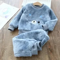 Ensembles de pyjama pour enfants ours hauts + pantalons 2 pièces pyjamas pour enfants ensembles de vêtements d'hiver pour filles 2 à 6 ans vêtements pour enfants vêtements de nuit pour garçons 3
