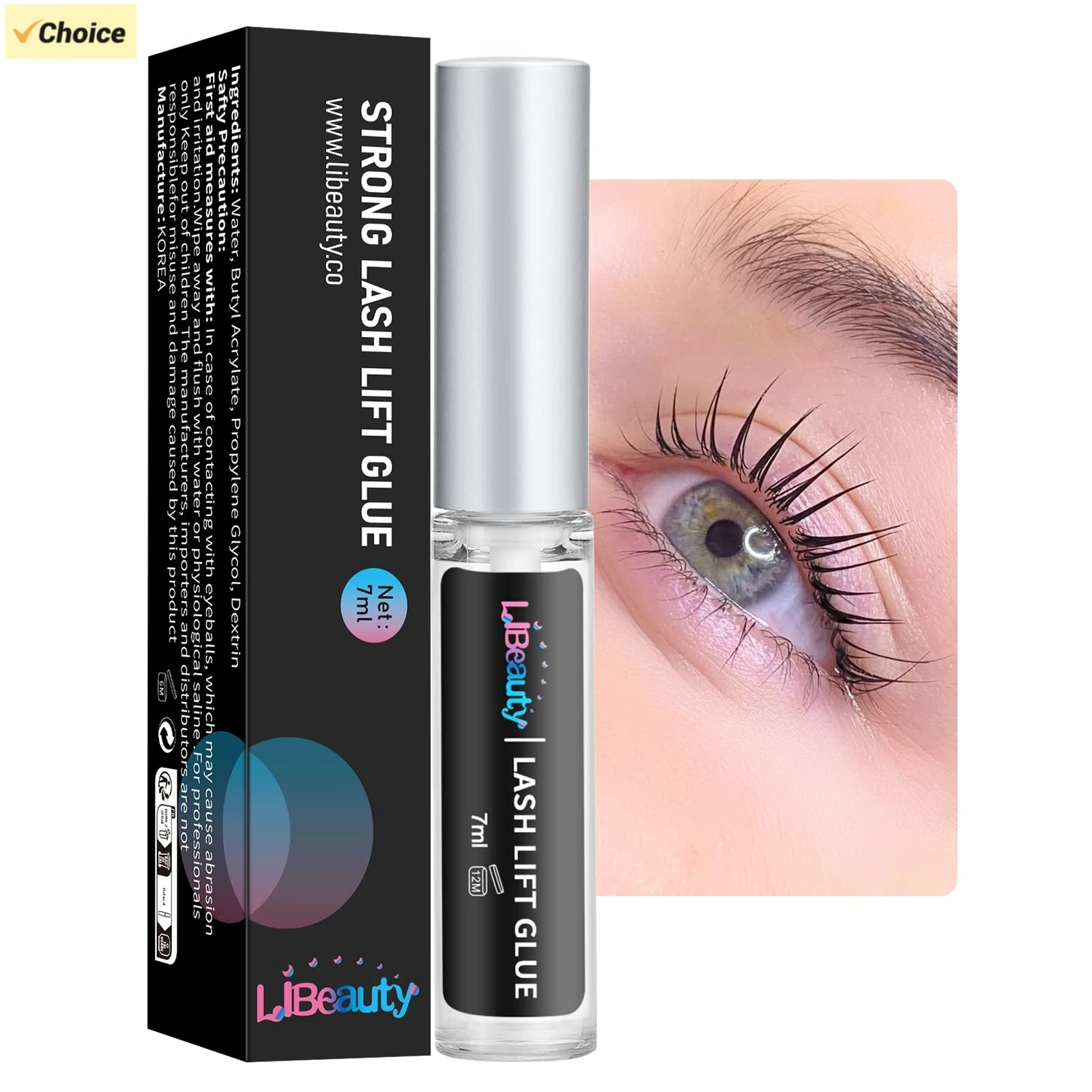 Libeauty Strong Lash Lift Glue Super Stickey Lash Lifting Adhesive Korea Clear Eyelash Lifting Adhesive