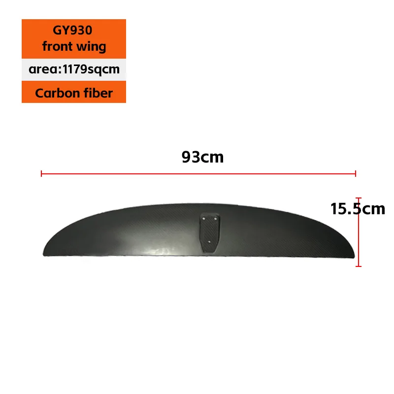Water sports Surf carbon fiber front wing accessories GY Series Multiple sizes hydrofoil efoil blade for sale
