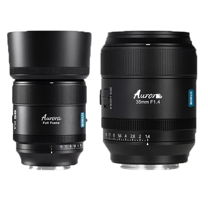 시루이 오로라 35mm 85mm F1.4 풀프레임 자동 초점 렌즈 AF/MF 포커스 스위치 프로 프라임 카메라 렌즈 ( E, 후지 X, 니콘 Z, L 마운트용)