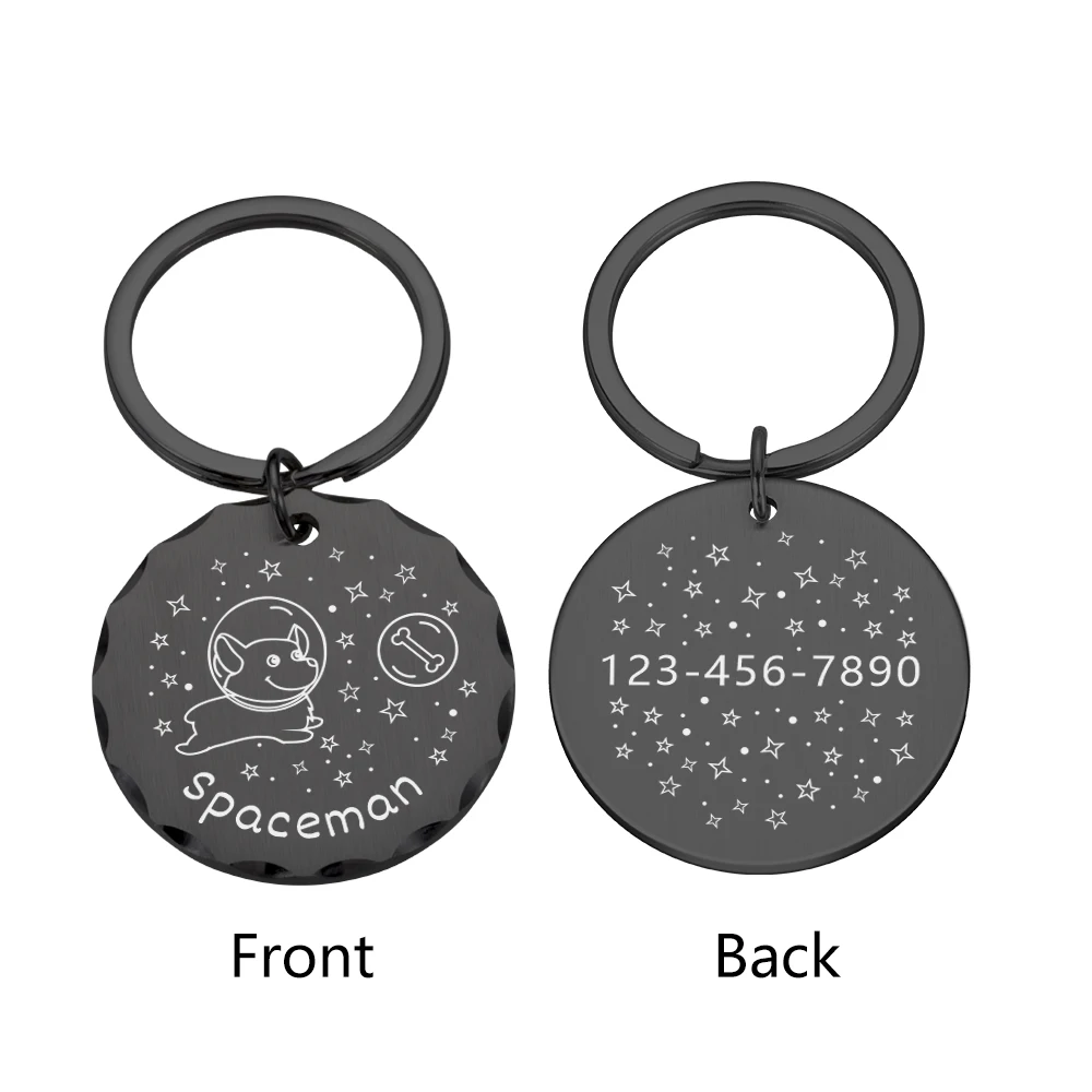 Pets Dogs Accessories Dog Medal with Engraving Name Plate for Dogs Cat Anti-lost ID Tags Personalized Pet Cats Puppy Collar Tags 