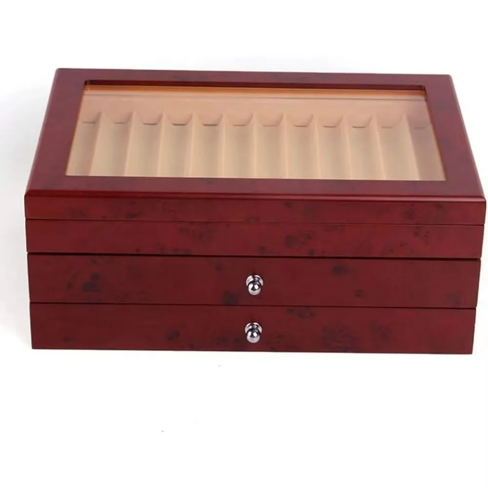 3 Layer Wood Pen Display Box Pen Organizer Box 34