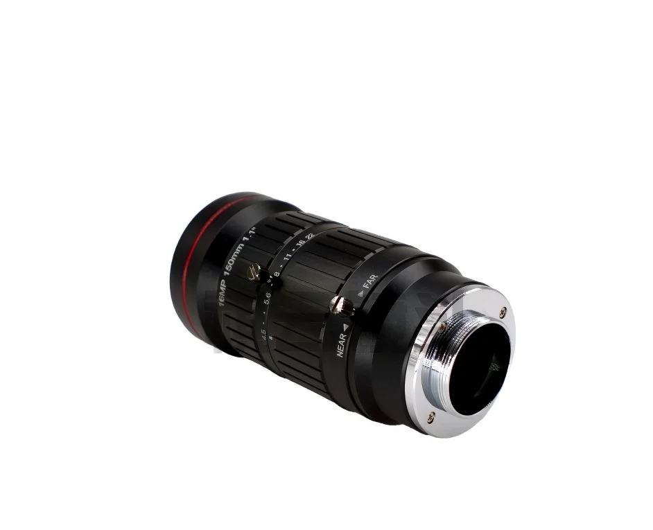 150mm 산업용 렌즈 C-마운트 16MP 1.1인치 머신 비전 산업용 카메라 감시 렌즈