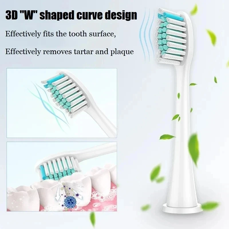 Premium Replacement Brush Heads - Set of 8 for Electric Toothbrushes