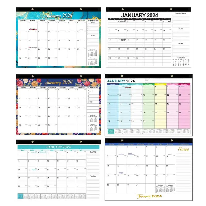 Desktop Wall Calendar Large Asthetic Wall Decoration 18 months Weekly Planner Time Managment   For Office And School Supplies wall mounted time cards rack attendance cards organizer warehouse supplies