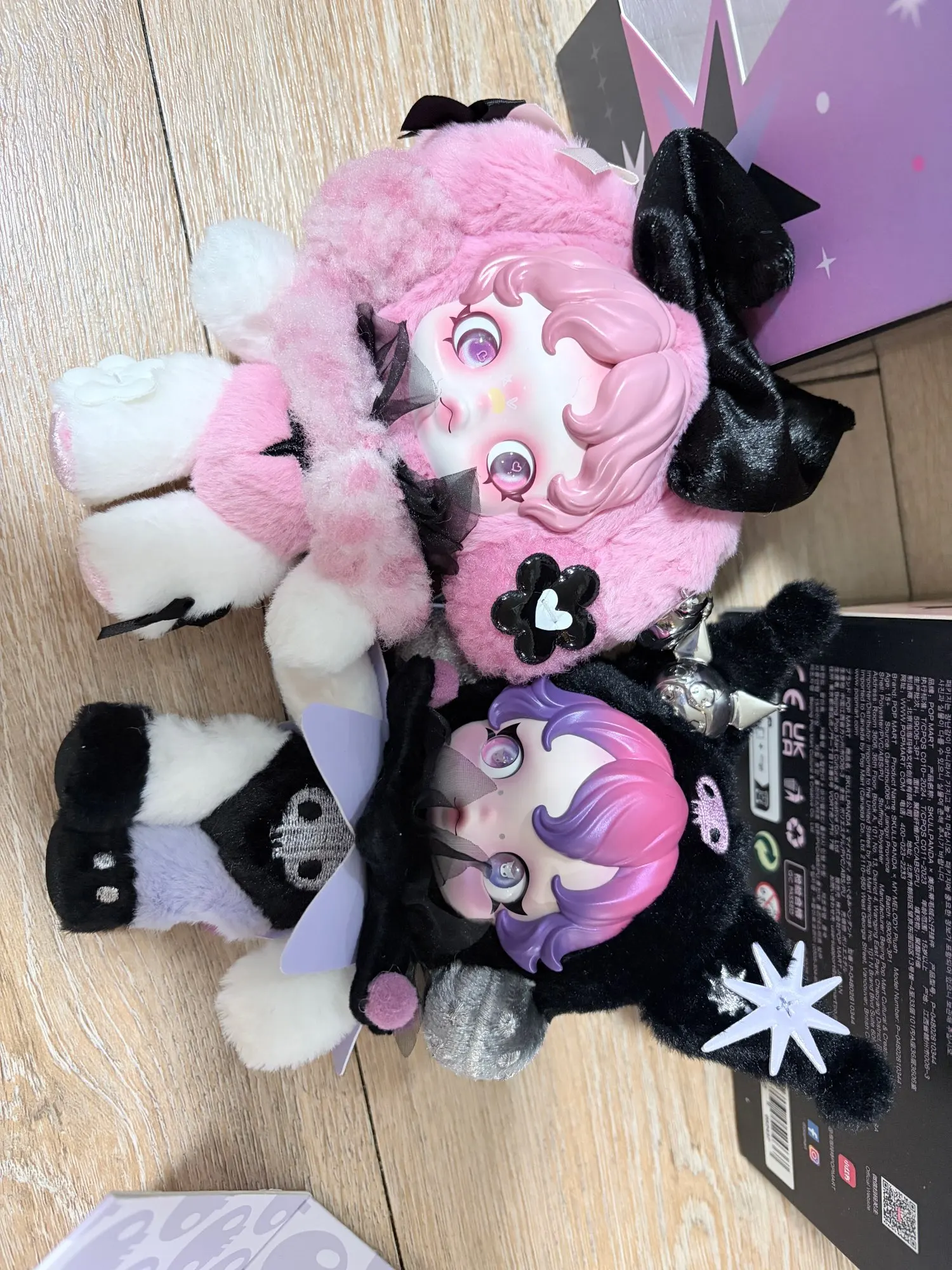 POP MART Skullpanda × My Melody Kuromi Wednesday 6KHZ XG Plush