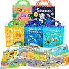 Reusable Cartoon Sticker Book for Kids Multiple Scenos DIY Puzzle Game Educational Learning Classic Toys for Child Age 2-4 Gifts 1