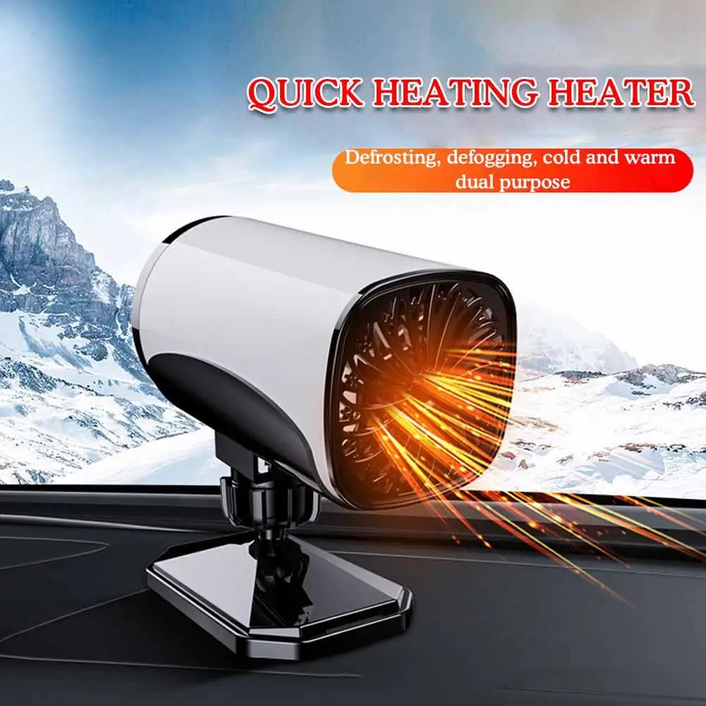 

12V/24V Car Heater Electric Heating Fan 2-in-1 Electric Dryer Windshield Defogging Demister Defroster For Car Trucks 150W M9V1