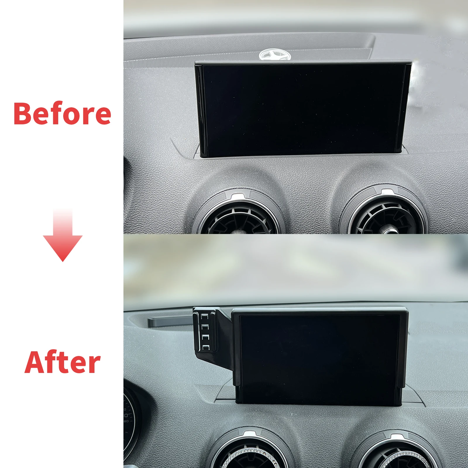 Car Mobile Phone Holder 7inch GPS Bracket Navigation Stand For Audi Q2 phone holder mobile phone holder