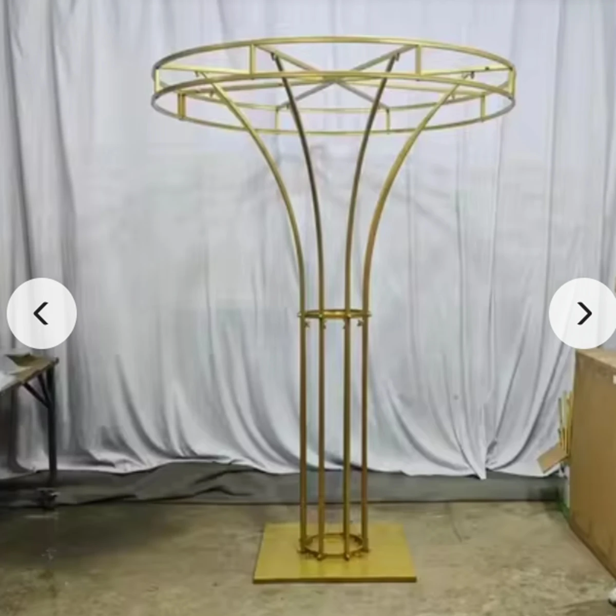 120cm tall)Gold Backdrop Stand Metal Centerpiece Stands Backdrop Wedding Design Arch Wedding For Decoration