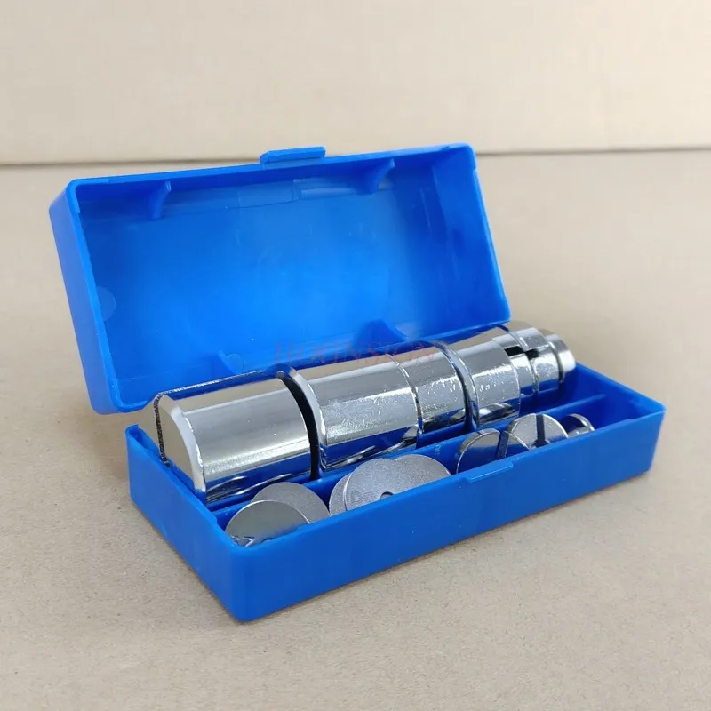 Metal Slotted Weight Set Scale Balance Calibration with Hanger Case Physics Experiment 17Pcs/Set 2g-200g physics experimental equipment