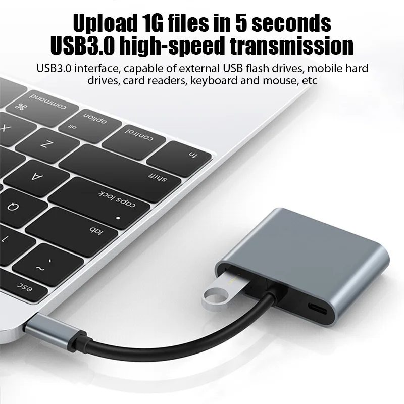 USB C Hub Docking Station with HDMI and USB 3.0 for Macbook