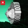 OLEVS 5560 Waterproof Stainless Steel Strap Watches For Men Quartz Business Men Wristwatches Calendar Week Display 4