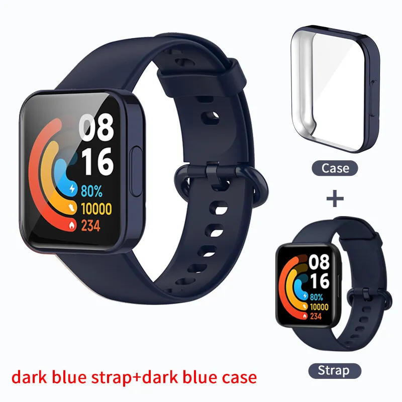 Silicone Protective Strap and Case for Smart Watch - Premium Wristband Bracelet Accessories