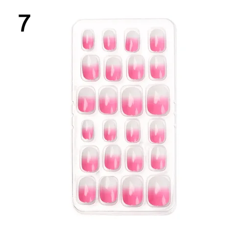 Candy False Nail Tips Children Cartoon Full Cover Kid Glue Self Fake Nail Art for Girls Manicure Tips Nail Decor