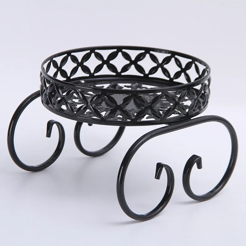 Plant Stand European Iron Flower Stand Indoor Green Straw Iron Livingroom Balcony Creative Succulent Flower Rac