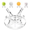 Acrylic Multi-function Basketball Ball Stand Display Holder Clear Display Rack for Baseball GOLF Softball Tennis Ball Spheres 6