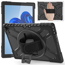 LFOIQN Shockproof Tablet Stand Cover with Enhanced Protection and Versatile Functionality - Surface Pro 10 13 - in (Black)